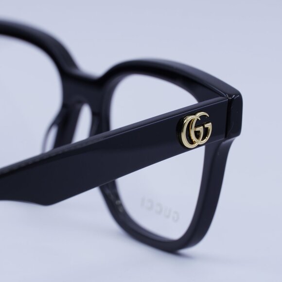 Gucci GG0958O 004 Eyeglasses Black 52mm Square Frame - Picture 6 of 11